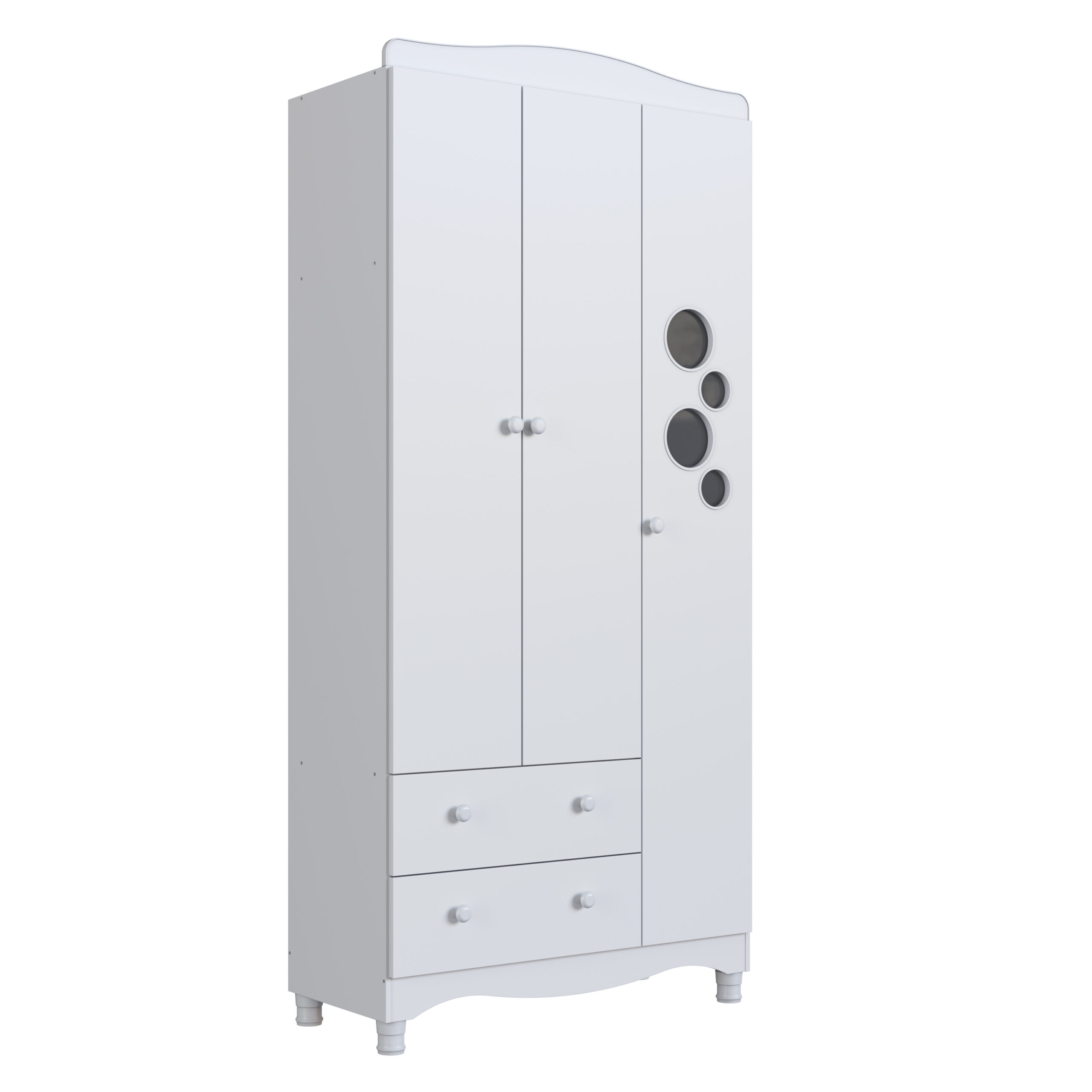 Juego de Dormitorio Infantil Cama+Cajonera+Ropero - Image 7